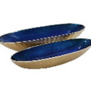 Bowl dorado y azul ch 15235-02 alum // Pedido especial
