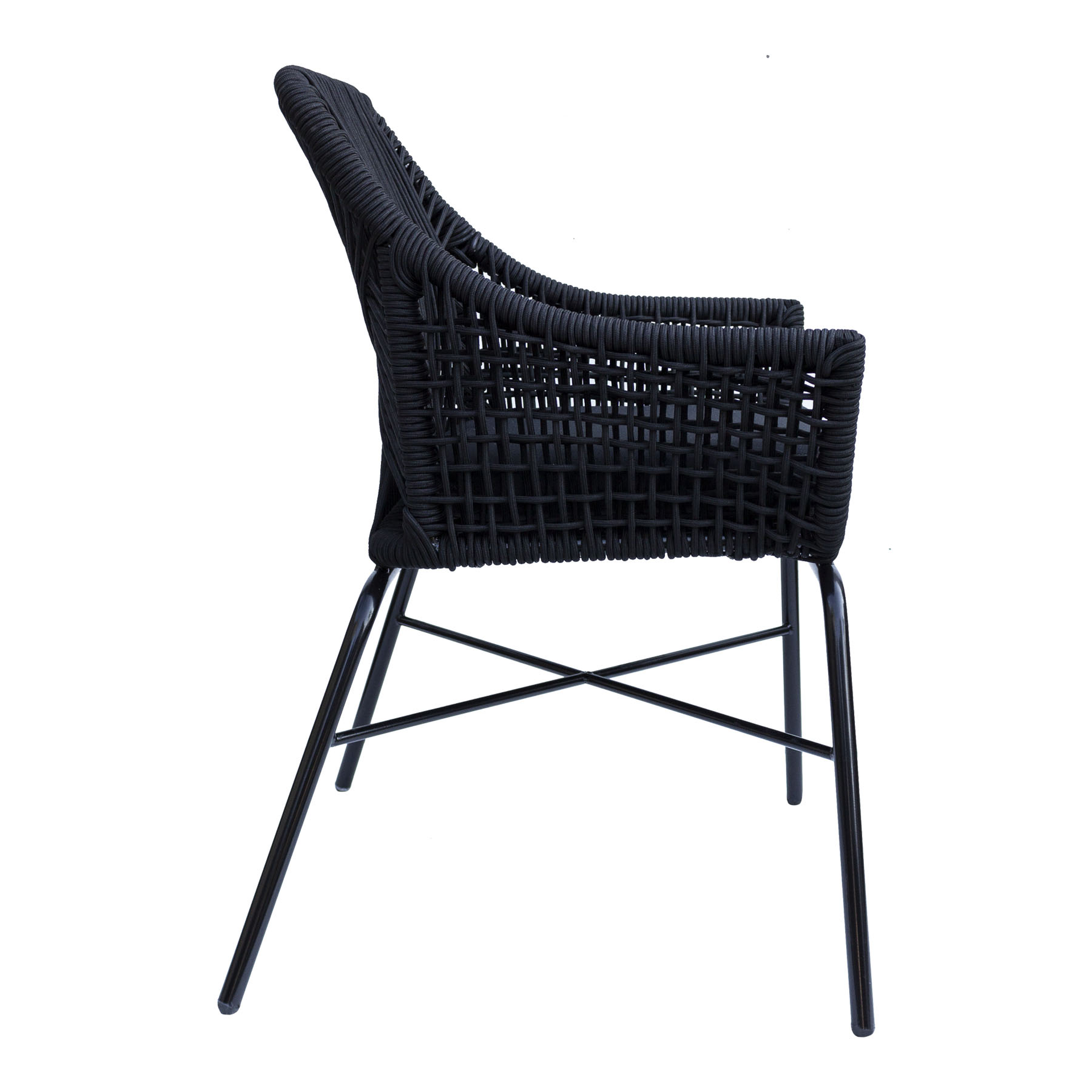 Cozumel silla cuerda negra con cojín // Pedido especial min 20 pzs. - Imagen 4