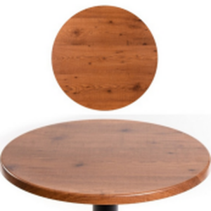 Cubierta melamina estratificada madera redonda 60x60