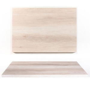 Cubierta melamina texturizada blanco vintage 120x80