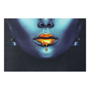 Labios dorados cuadro // Outlet