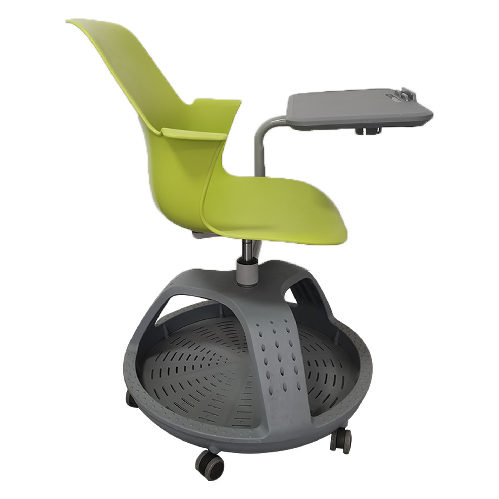 Pupitre mesa banco giratorio con ruedas color verde - Imagen 4