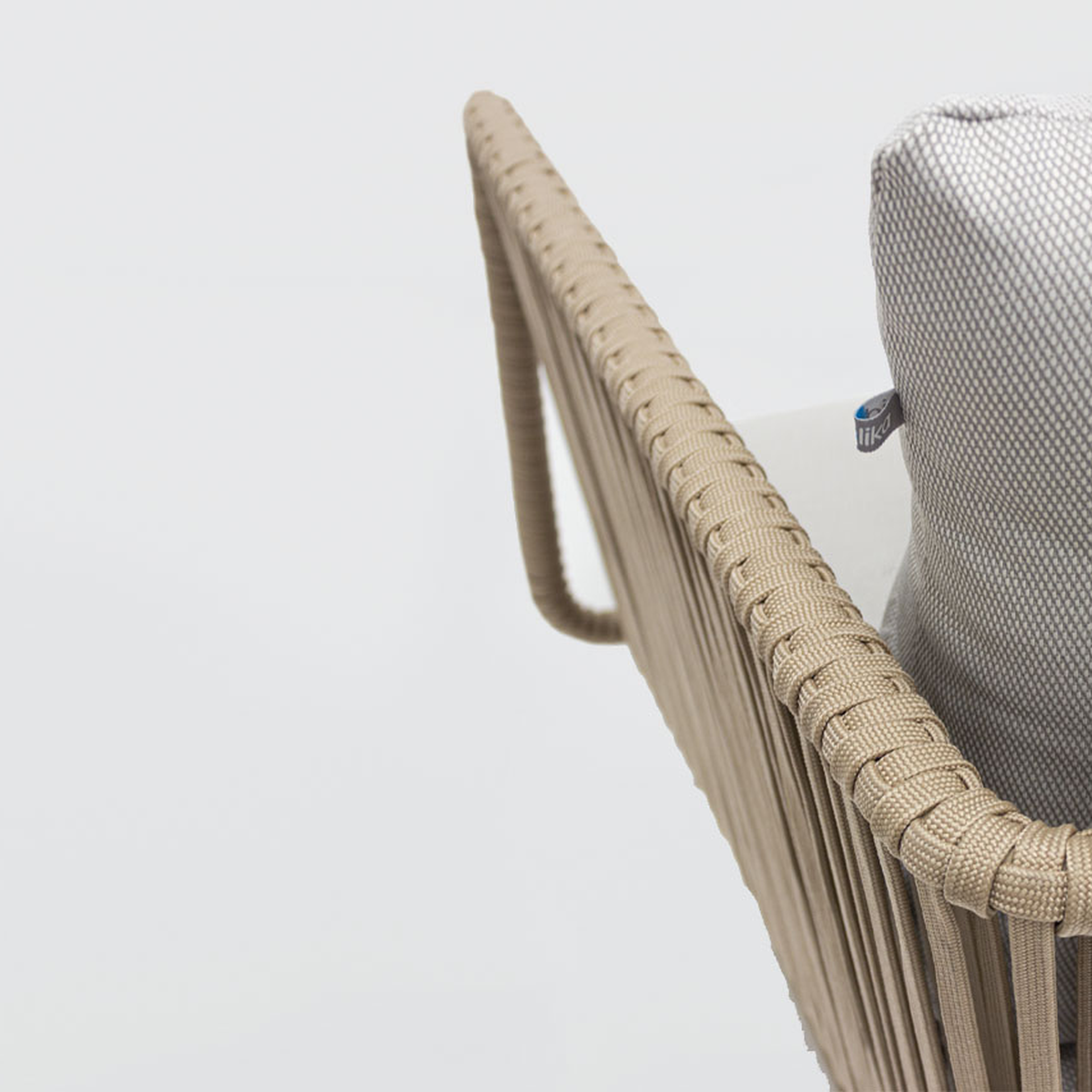 Vallarta love metal beige cuerda beige cojinería loneta exterior - Imagen 6